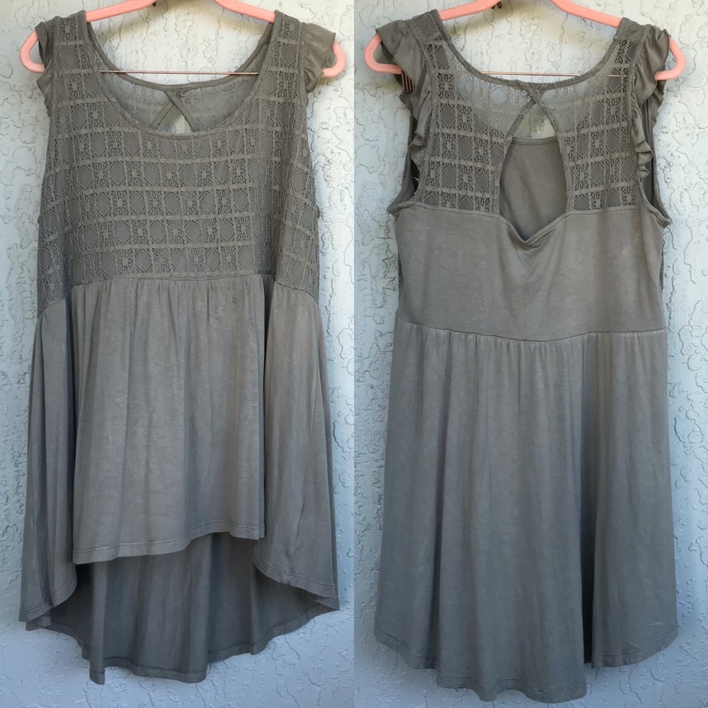 🦄 Torrid Olive Babydoll Top